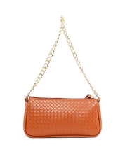 Bolsa Baguette em Tressê Pequena - Castor BSI-6236 - CS