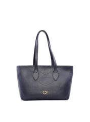 Bolsa Shopper Tiracolo Lisa em Sintético com Costuras - Preta BSI-6184 - PR