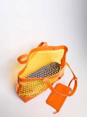 Bolsa Shopper Praia Transparente Laço Grande Laranja BSI-5865 - LR