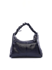 Bolsa Hobo de Mão com Alça Franzida - Preta BSI-6009 - PR