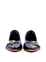 Sapatilha de Bico Fino com Fivela - Preta SDI-11928 - PR