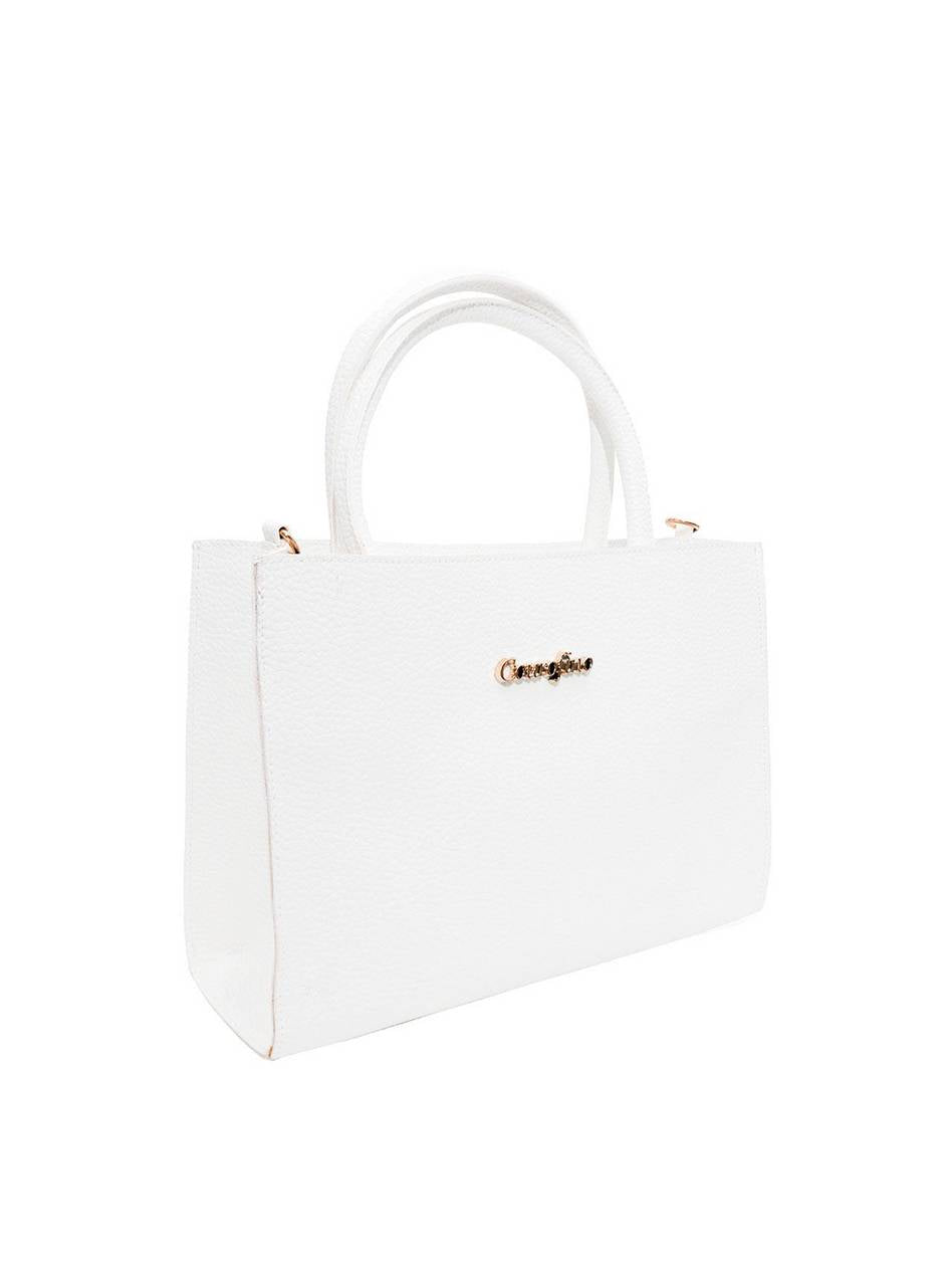 Bolsa Tote Mão Média Quadrada Branca BSI-4415 - BR