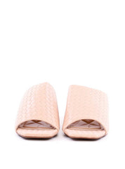 Tamanco Salto Bloco em Tressê - Nude SDI-11949 - NU