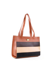 Bolsa Tote Estruturada com Retalhos - Castor BSI-6464 - CS