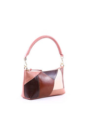 Bolsa Baguete com Retalhos - Nude BSI-6363 - NU