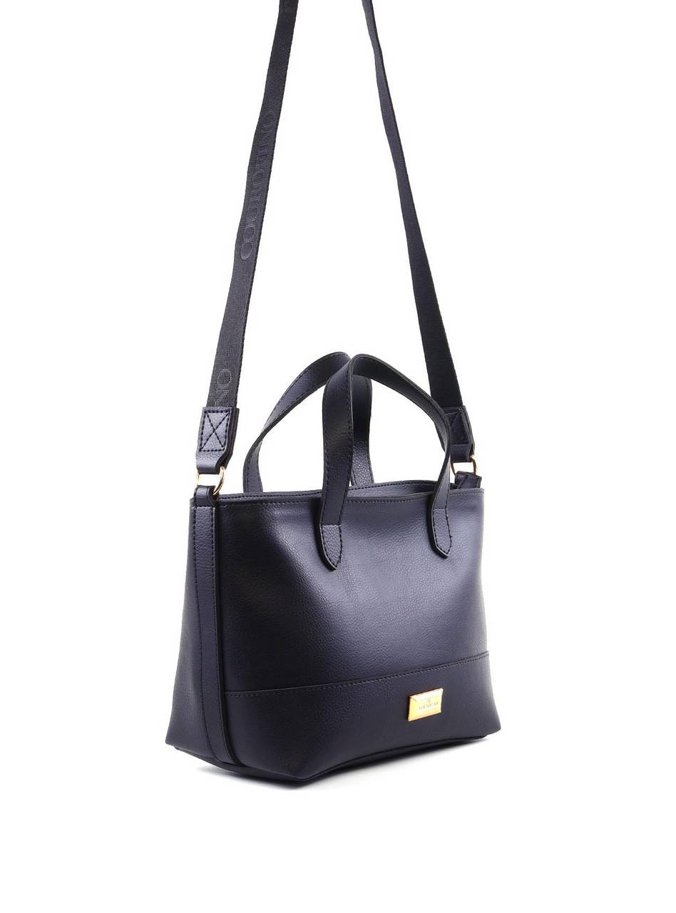 Bolsa Tote Tiracolo com Alça Dupla - Preta BSI-6161 - PR