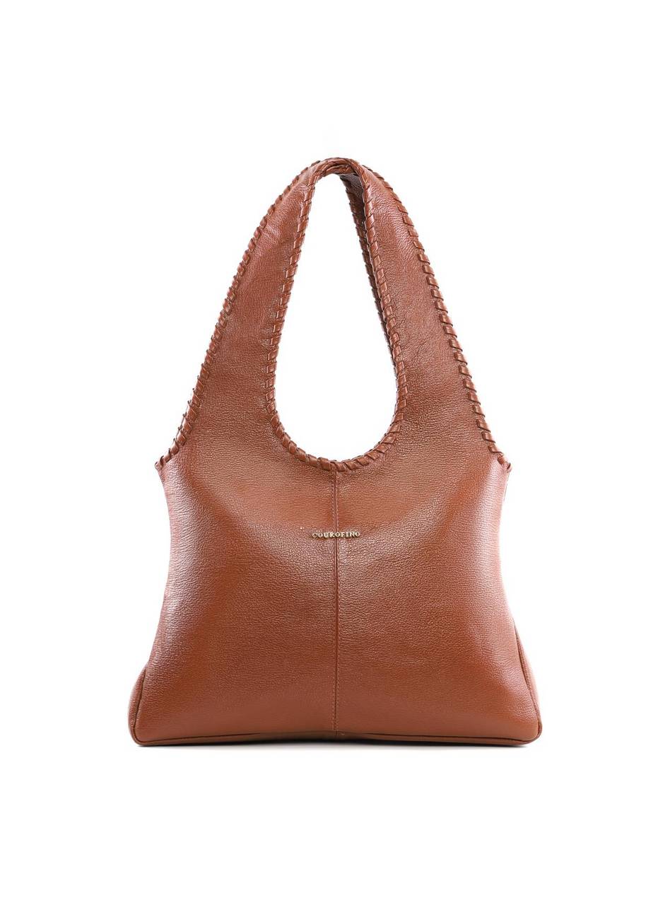 Bolsa Hobo Estilo Whipstitch - Castor BSI-6406 - CS