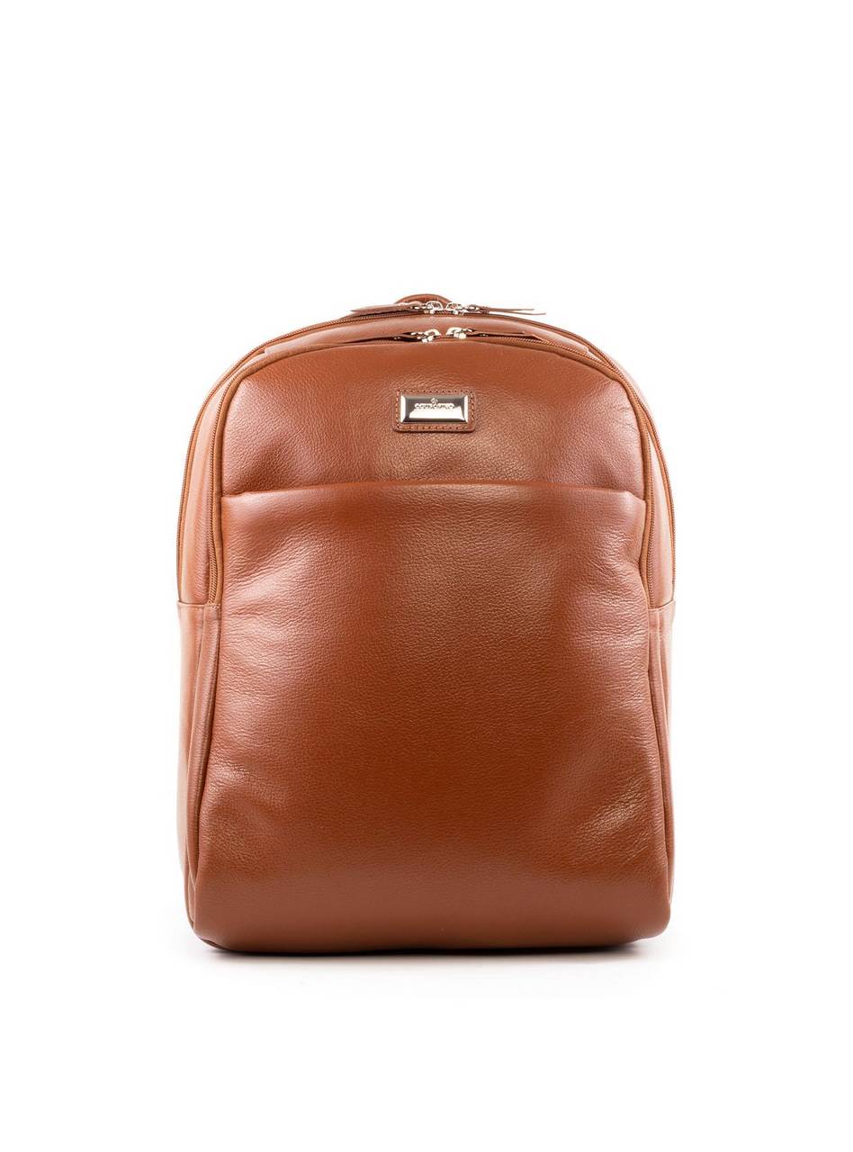 Mochila Casual Arredondada em Couro - Castor MEI-459 - CS