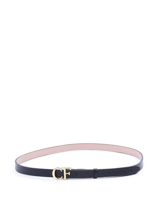 Cinto Feminino em Couro com Passador - Preta CTI-978 - PR
