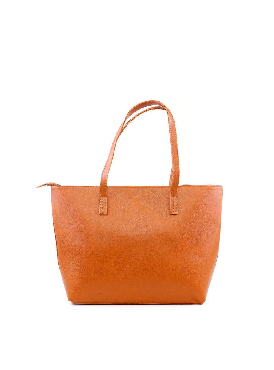Bolsa Shopper com Detalhe CF - Mostarda BSI-6145 - MT