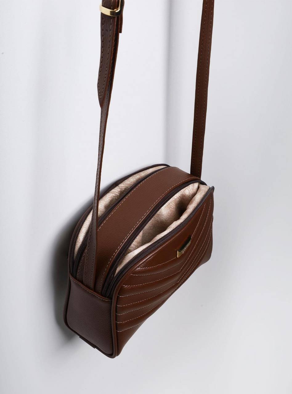 Bolsa Bag Pequena Transversal Cacau BSI-5843 - CA
