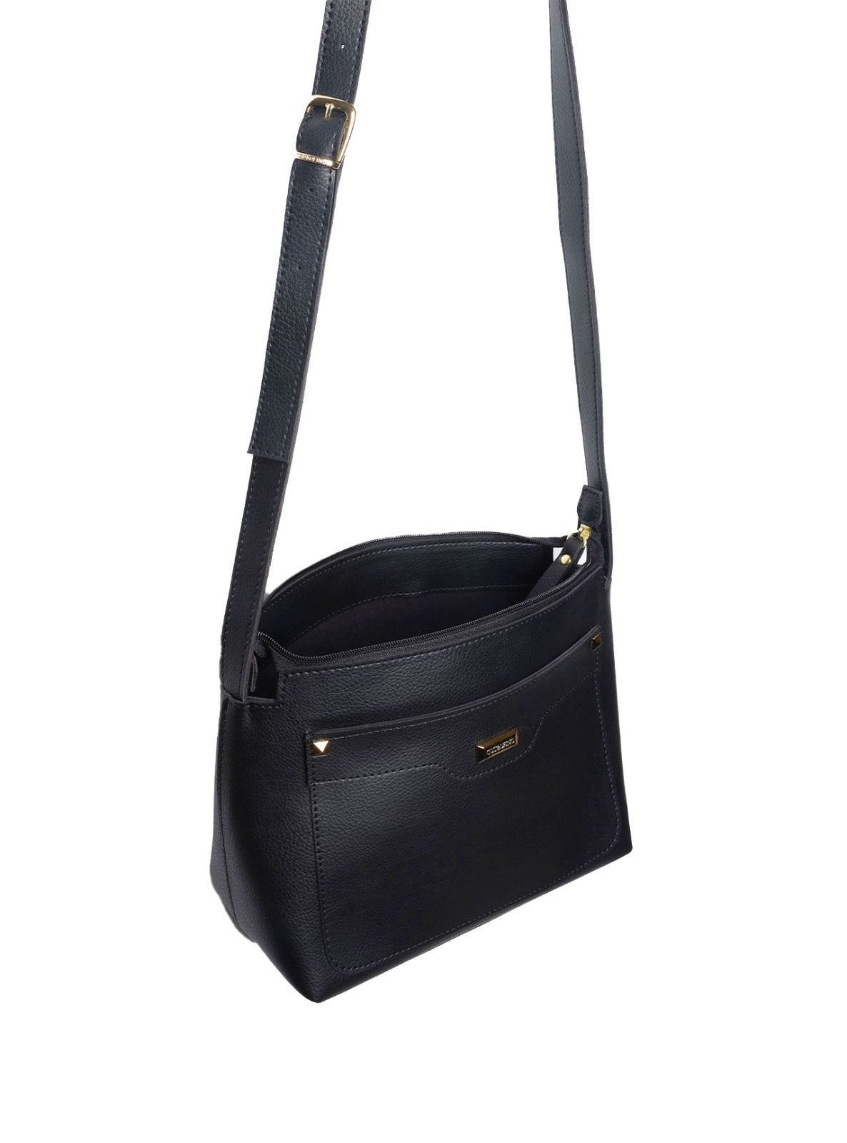 Bolsa Tote Média Transversal Preta BSI-5856 - PR