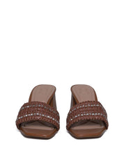 Tamanco Rosto Palha com Strass - Castor  SDI-11670 - CS