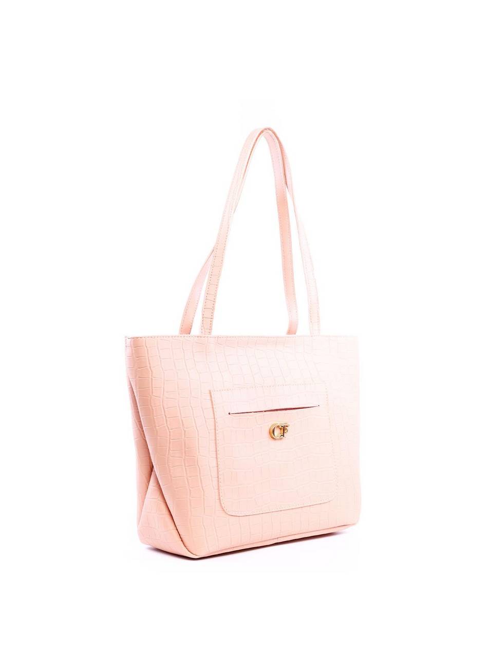 Bolsa Shopper Tiracolo com Bolso Frontal - Nude BSI-6307 - NU