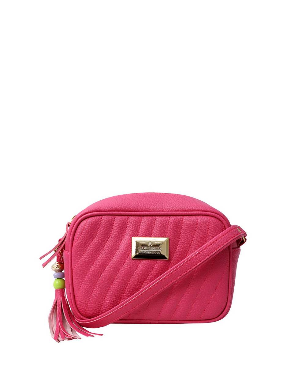 Bolsa Bag Pequena Transversal Zíper Traseiro Pink BSI-5454 - PK