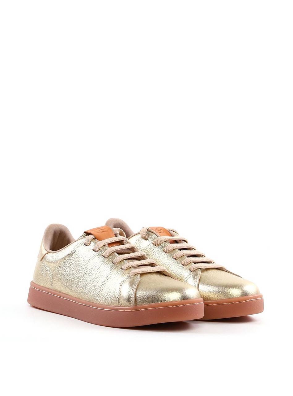 Tênis Casual em Couro - Ouro SP-12029 - AU