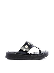 Flatform Couro Fino de Dedo - Preta SDI-11902 - PR