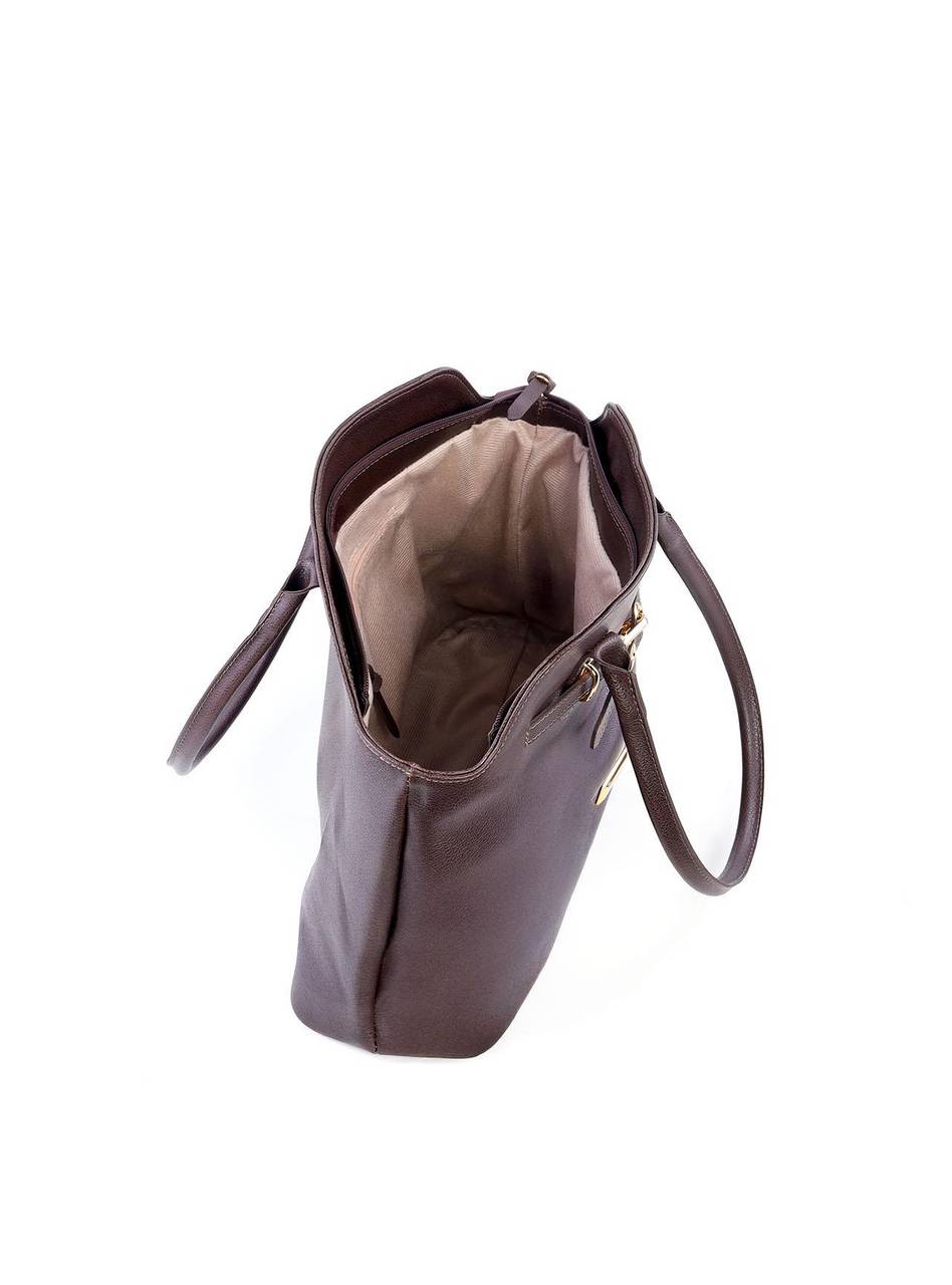 Bolsa com Detalhe de Cinto e Ilhós Frontal - Cacau BSI-6187 - CA