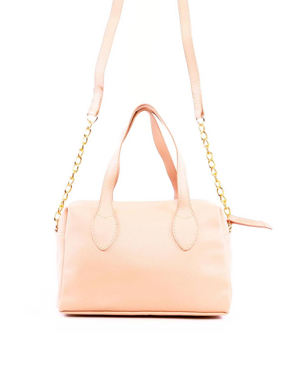 Bolsa Tote Transversal Retangular - Nude BSI-6265 - NU
