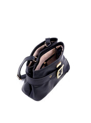 Bolsa Tote Transversal com Fivela - Preta BSI-6210 - PR