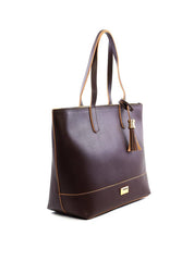 Bolsa Shopper Grande com Costura e Barbicacho - Cacau BSI-6215 - CA