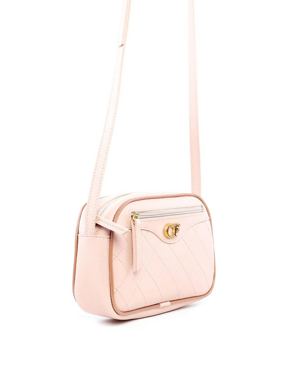 Bolsa Bag Transversal com Bolso Frontal - Nude BSI-6190 - NU