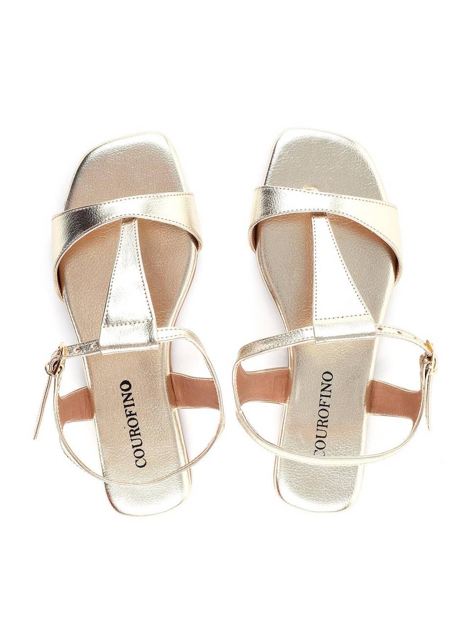 Rasteira com Fecho de Fivela - Ouro SDI-11862 - AU