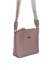 Bolsa Carteiro Tiracolo Alça com Ilhós Sintético - Nude BSI-5968 - NU