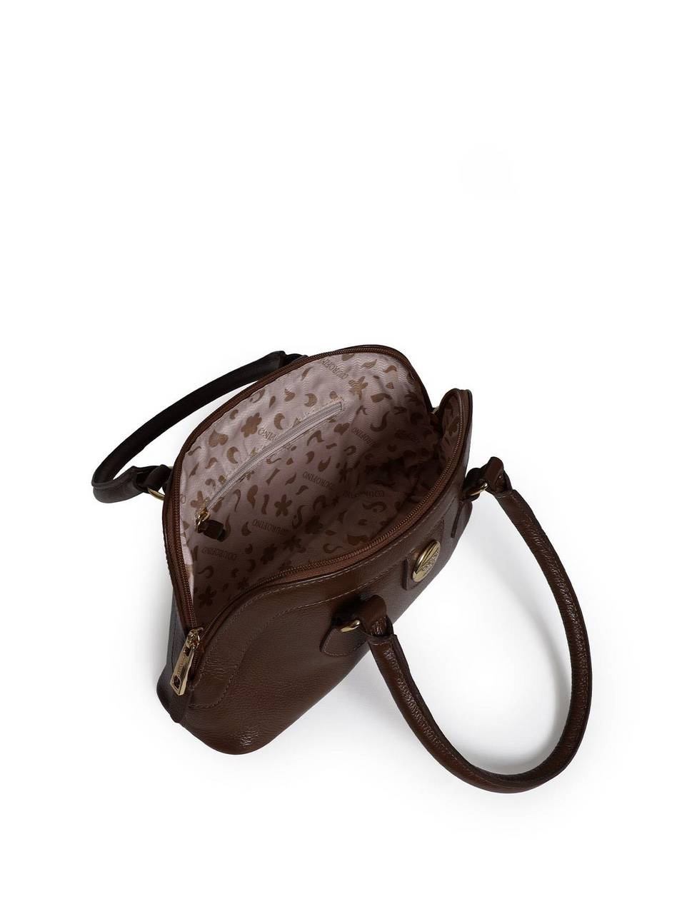 Bolsa Tote Média Couro Alça Dupla - Cacau BSI-5898 - CA