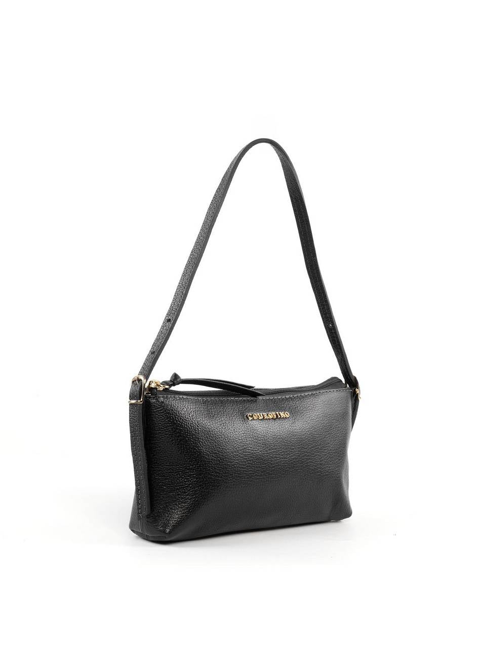 Bolsa Baguete Alça Mini Fivelas - Preta BSI-6382 - PR