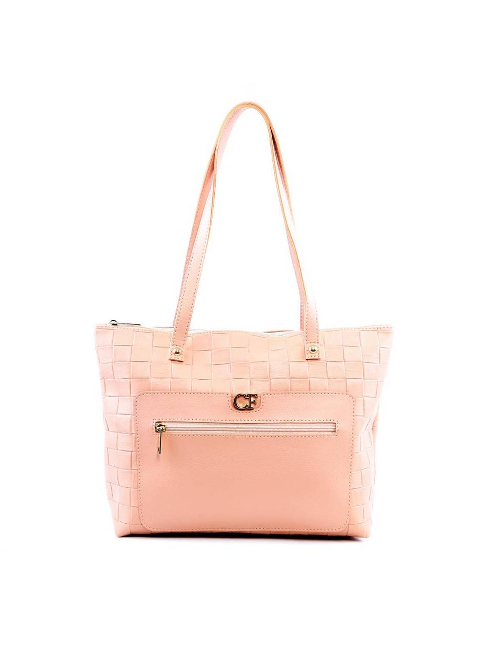 Bolsa Shopper Tiracolo com Recorte - Nude BSI-6354 - NU