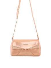 Bolsa Satchel Média Tampa com Recortes - Nude BSI-6484 - NU
