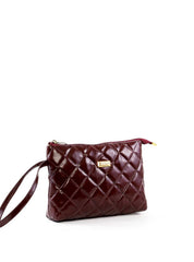 Necessaire Feminina Quadrada em Matelassê - Vinho  NSI-174 - VI