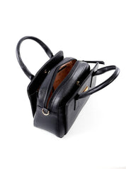 Bolsa Tote Quadrada com 3 Divisórias - Preta BSI-6474 - PR