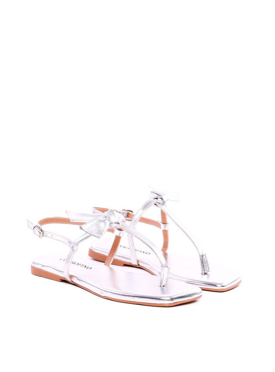 Rasteira com Laço Lateral - Prata SDI-11946 - PT