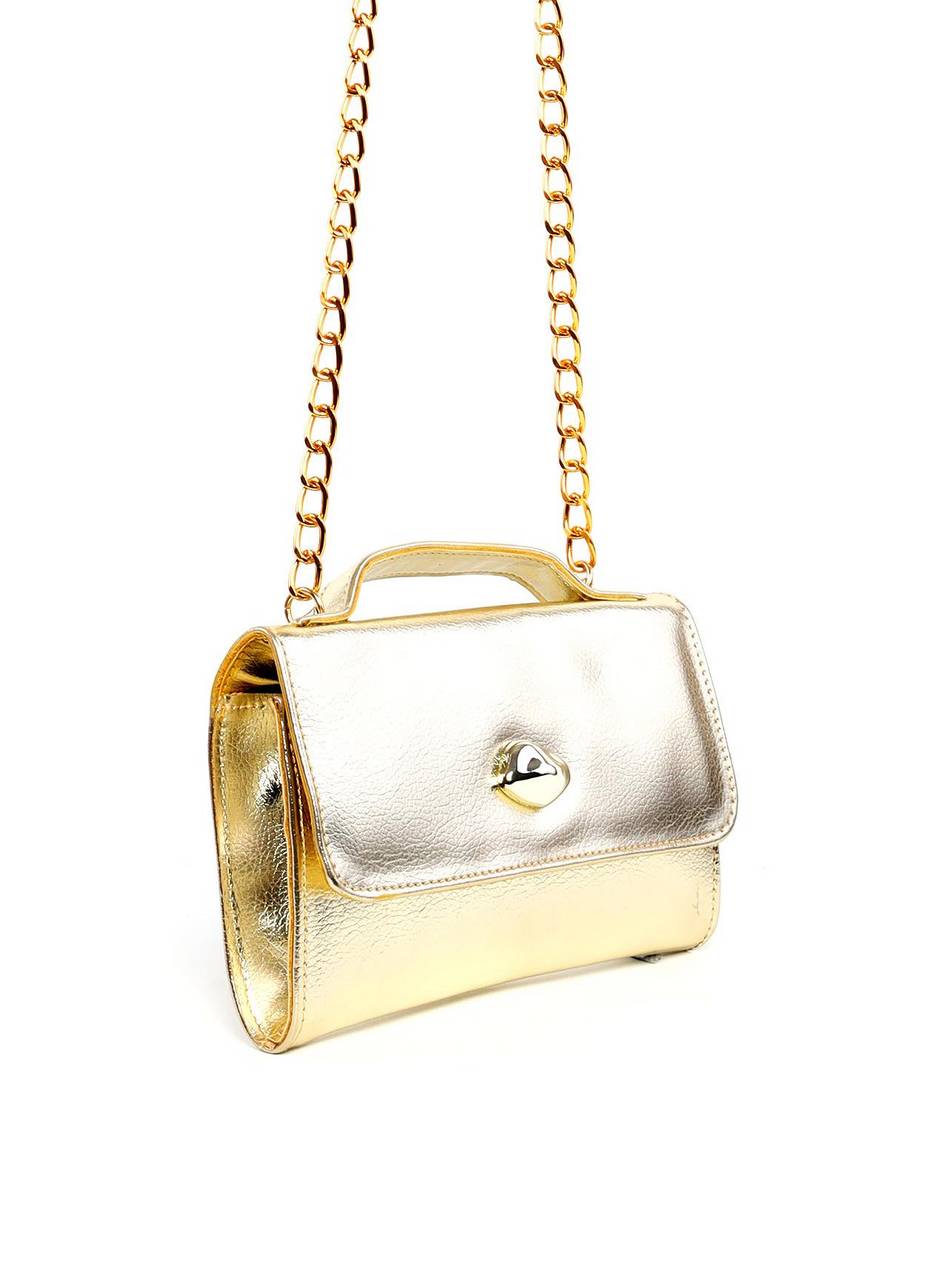 Bolsa Satchel Retangular - Ouro BSI-6274 - AU