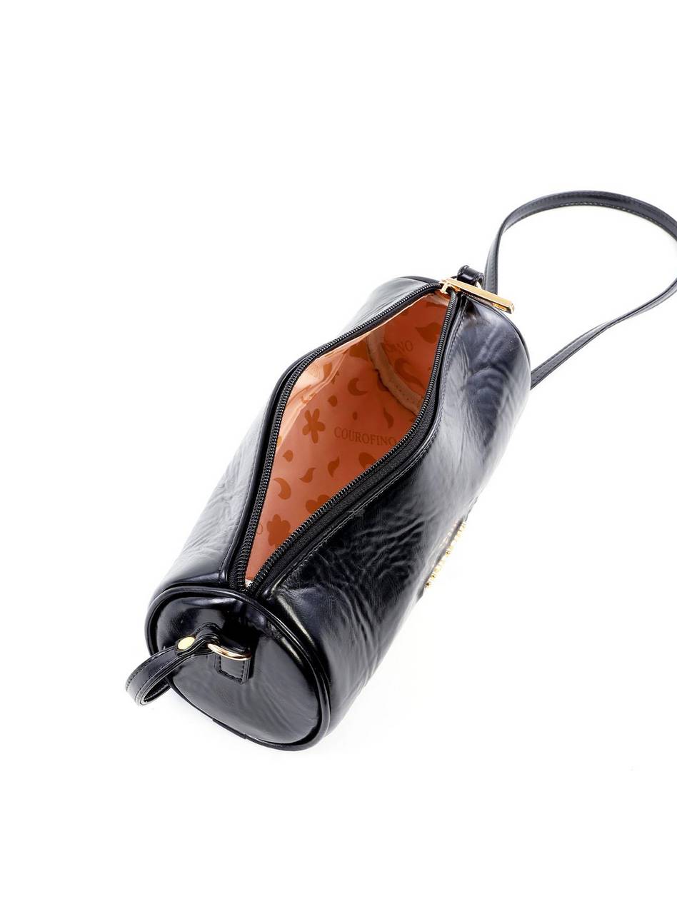 Bolsa Baguete Pequena Bowling - Preta BSI-6457 - PR