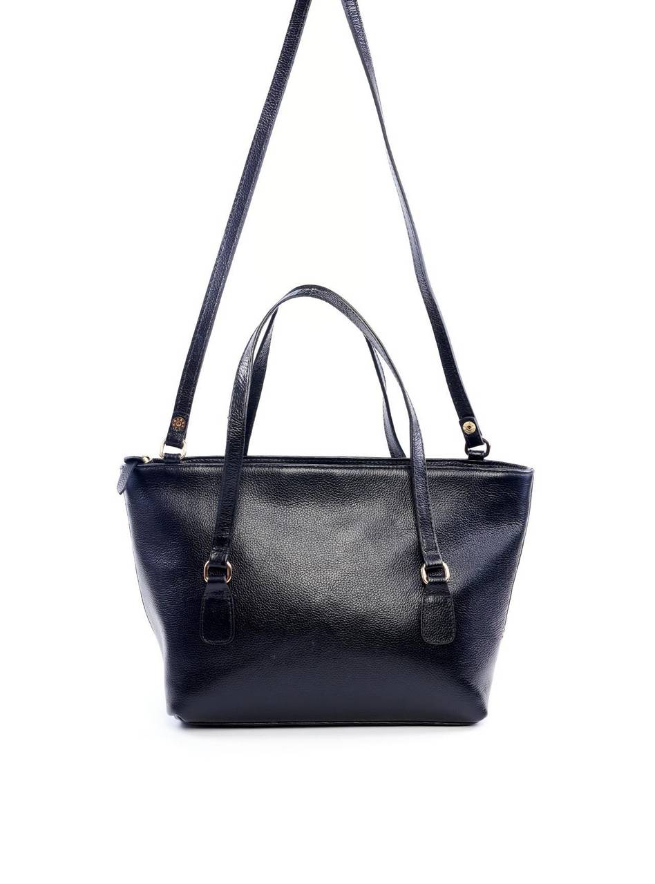 Bolsa Tote com Alça Dupla com Tampa de Ímã - Preta BSI-6099 - PR