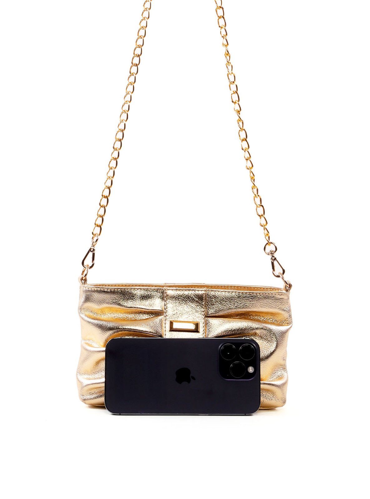 Clutch Drapeada com Alça Corrente BSI-6540 - AU