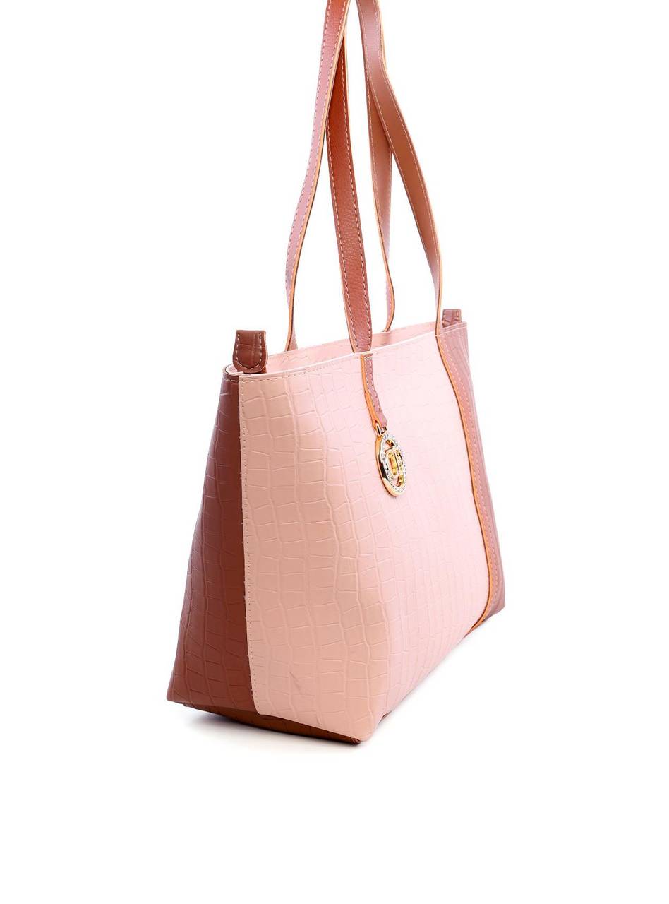 Bolsa Shopper Tiracoloco com Detalhe em Strass - Castor BSI-6082 - CS