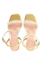 Sandália com Tira em Strass - Ouro SDI-11901 - AU