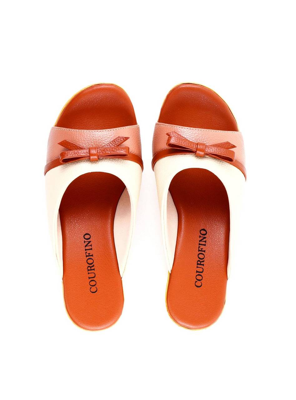 Tamanco Plataforma com Tira Larga e Laço - Colorida SDI-11950 - CL