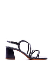 Sandália Bloco com Tiras Entrelaçadas - Preta SDI-11935 - PR