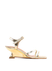 Sandália Anabela Metalizada - Ouro SDI-12169 - AU