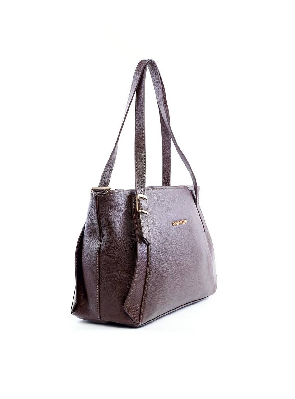 Bolsa Tote com Detalhe de Fivela e Recorte - Cacau BSI-6189 - CA