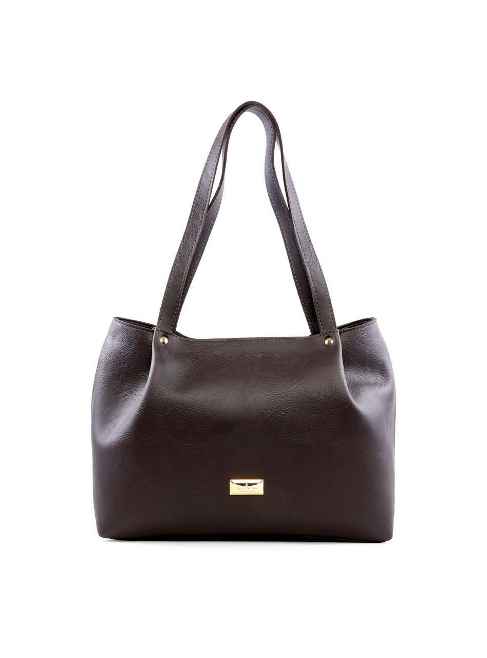 Bolsa Tote com Detalhe Drapeado - Cacau BSI-6241 - CA