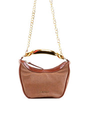 Bolsa Hobo com Alça Geométrica e Corrente - Castor BSI-6428 - CS