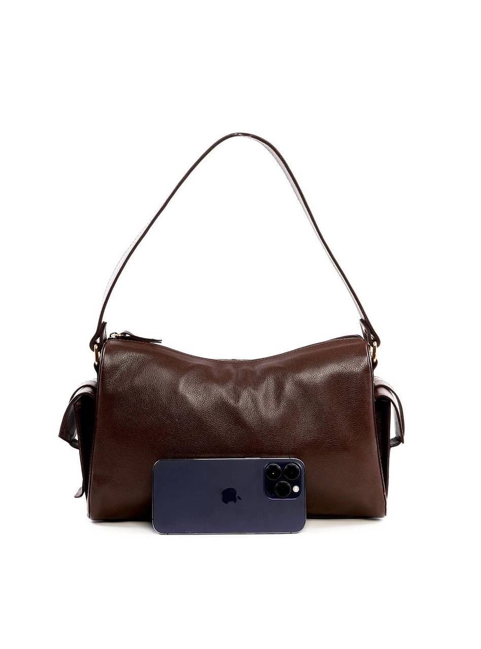 Bolsa Hobo com Bolsos Laterais - Cacau BSI-6452 - CA