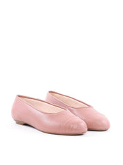 Sapatilha de Bico Redondo com Costura - Nude SDI-12123 - NU