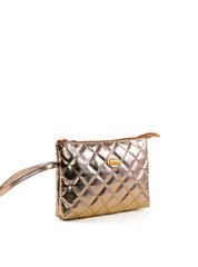 Necessaire Feminina Quadrada em Matelassê - Ouro NSI-174 - AU